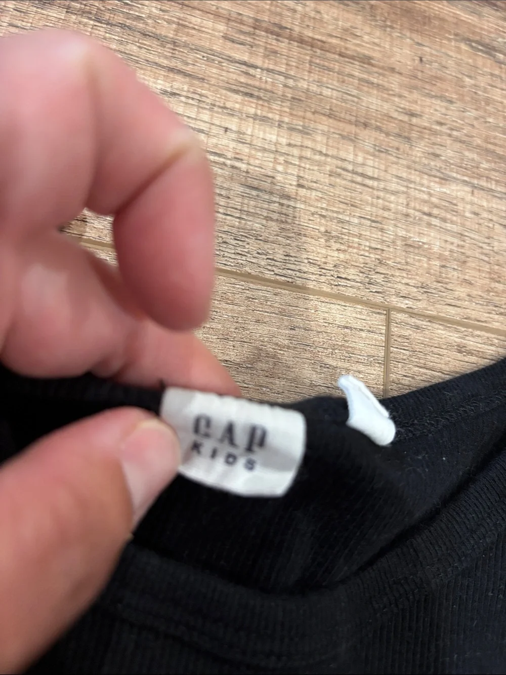 GAP Kids Black Short Sleeve Ribbed Tees - Set of 2